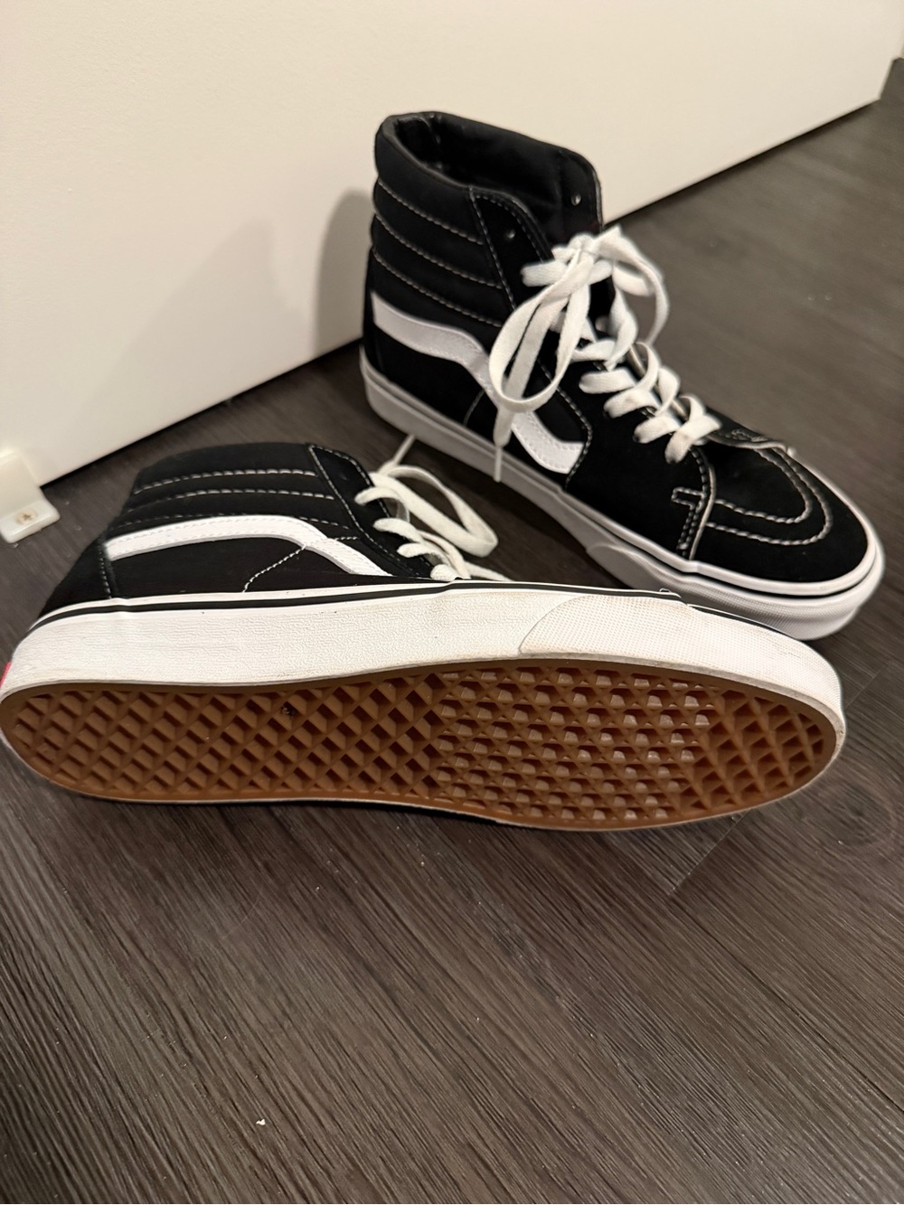 Vans Kids High-Top Sneakers — Black & White